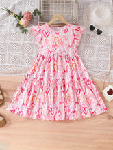 1pc Pink Summer Dress For Girls